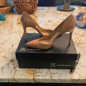 Inc. nude pumps. Barely worn.